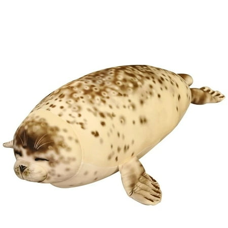 35-110cm Giant Real Life Sea Lion Plush Toys Soft Stuffed Animal Seal Pillow Simulation Appease Doll Cute Gift for Baby Kids 110cm