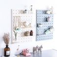 thumbnail image 4 of VALINK Adhesive Storage Rack with Holes 22*22cm Punch-free Wall-mounted Organizer Assemblable Display Board, 4 of 7