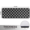 thumbnail image 5 of Kitchen Rugs Sets Of 2,Gray and Black Checkered Pattern Anti Fatigue Kitchen Mat Rugs Non Slip Washable,Decorative Kitchen Floor Mats for Kitchen,Sink,Laundry,17"x47"+17"x47", 5 of 5