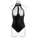 thumbnail image 5 of NECHOLOGY Ropa Interior Mujer Adulto Babydoll Lenceria Sexy Para Mujer Lencería para mujer de una pieza con broches de presión, body de encaje en contraste, mini babydoll Negro X-Grande, 5 of 7