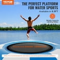 thumbnail image 2 of VEVOR Inflatable Water Bouncer, 6.5ft Recreational Water Trampoline, Portable Bounce Swim Platform with 3-Step Ladder, 2 of 9