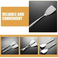 thumbnail image 3 of ABCISI 2pcs Stainless Steel Metal Spatula Set, 304 Stainless Steel Kitchen Turner, Cooking Flipping Serving Utensils for Steak, Teppanyaki, Pizza, Pancakes, 9.94*2.16in, 3 of 9