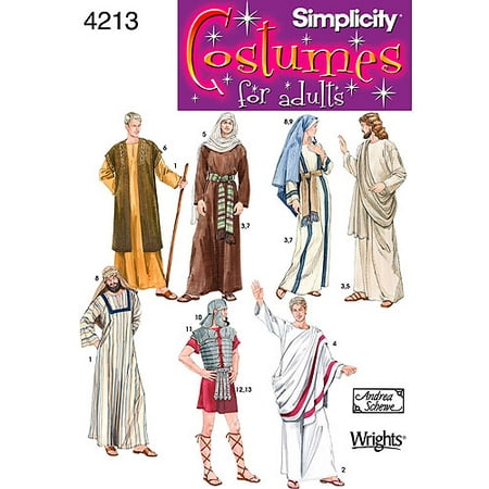 Simplicity Sewing Pattern Toga and Ancient Costumes, Adult XS-XL