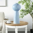 thumbnail image 2 of DecMode 21" Bubble Inspired Ombre Blue Ceramic Vase with Unique Texturing, 2 of 10
