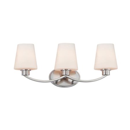 

Maxim 11833SWSN 22 in. Shelter 3 Light Satin Nickel Bath Vanity Wall Light