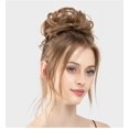 thumbnail image 3 of Peluca femenina con cabeza de bola de capullo de flor, fibra química, invisible, esponjosa, natural, peluca de barba larga, anillo de pelo, 3 of 4