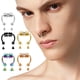 thumbnail image 5 of Qarigey Anillo para la nariz nuevo 2021, aleación reutilizable, anillo falso para la nariz, herraduras, aro sin perforación, Ropa, zapatos y accesorios Miscelánea color metalico, 5 of 6