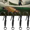 thumbnail image 1 of Ronnie Rig Accessory Fishing Tackle 8 Pcs Ronnie Rigs Barbed Swivels Carp Fishing Hook Fish Kit Accessoriesblack 6# No Barbed, 1 of 8