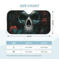 thumbnail image 2 of Kdxio Butterfly Flower Skull Print Windshield Sun Shade, Foldable Sun Blocker for Car,Truck,SUV Automotive Interior Sun Protection,Reflective Shade for Front Windshield(Medium), 2 of 6