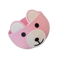 thumbnail image 4 of Round Multifunctional Cotton Basket for Toy Snacks Storage Featuring Bear Designs Portable Storage Container, 4 of 8