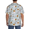 thumbnail image 7 of Goofa Carrot Rabbit Printed Men's Casual Short-sleeved Shirt,Lightweight Breathable Button-down,Summer Casual men's top,Versatile Fashion shirt-X-Large, 7 of 7