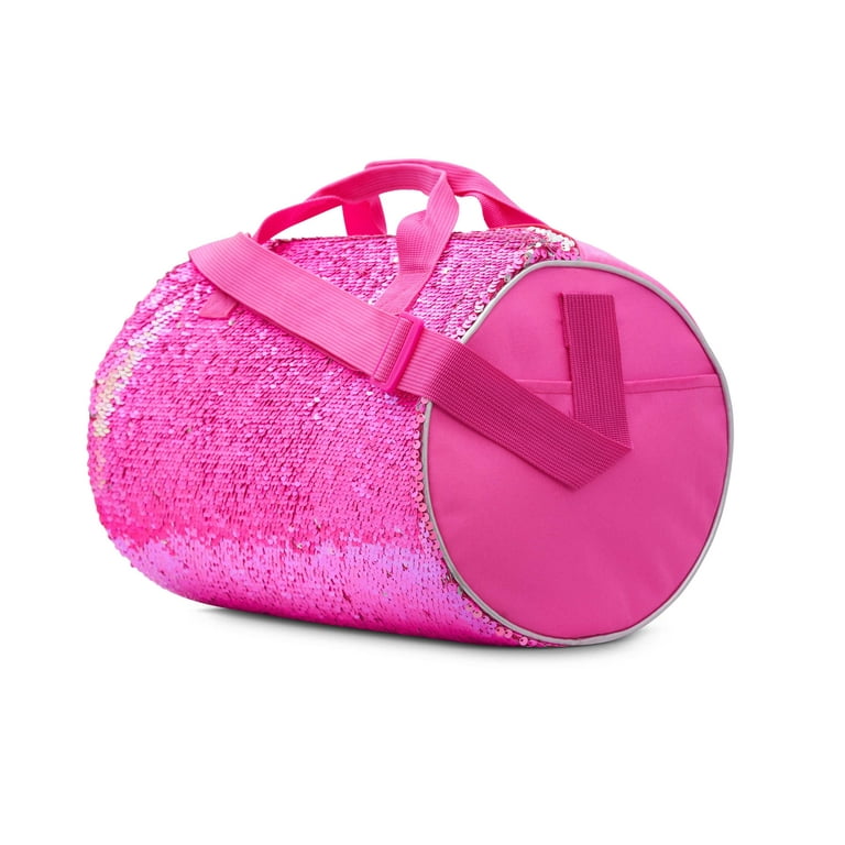 Reversible Sequin Dance Duffle Bag 13 Pink Silver Walmart