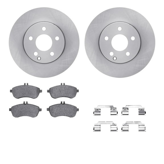 Dynamic Friction Company Front Brake Rotors with 5000 Advanced Brake Pads includes Hardware 6512-63423
