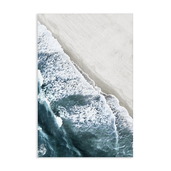 Stupell Industries Coastal Corolla Beach Breezy Shoreline Canvas Art, 16 x 24, by Natalie Carpentieri