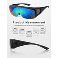 thumbnail image 7 of TINHAO Flip Up Polarized Sunglasses Fit Over Prescription Glasses, Hard Case Included, Wrap Around Shield UV400 Driving Sunglasses for Men Women, 7 of 7