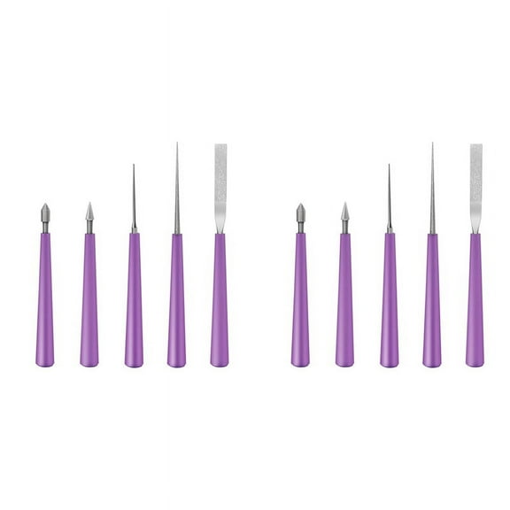 10PCS Bead Reamer Set Diamond Tipped Beading Hole Enlarger Tool for Glass Plastic Metal Wood Beads