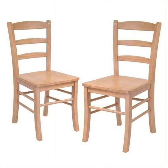 Bowery Hill Dining Chair in Light Oak (Set of 2)
