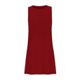 thumbnail image 5 of Summer Oversize Beach Dresses for Womens 2025 Fashion Comfortable Solid Color Sleeveless Round-Neck Dress, 5 of 5