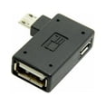thumbnail image 3 of Xiwai Adapter 90 Degree Left Angled Micro USB 2.0 OTG Host Adapter with USB Power for Galaxy S3 S4 S5 Note2 Note3 Phone Tablet, 3 of 7
