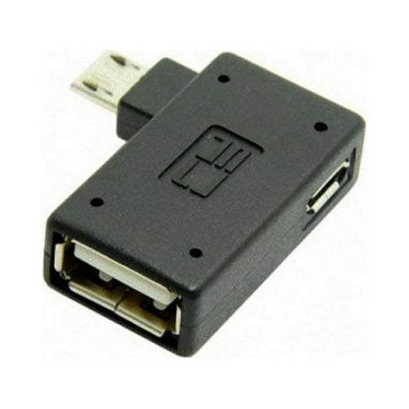 Chenyang CY 90 Degree Left Angled Micro USB 2.0 OTG Host Adapter with USB Power for Galaxy S3 S4 S5 Note2 Note3 Phone Tablet Adapter