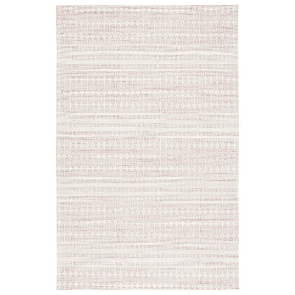 SAFAVIEH Marbella Norton Geometric Area Rug, Pink/Ivory, 8' x 10'