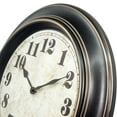 thumbnail image 5 of 18 Inch Retro Wall Clock Silent,Accurate Time,Big Numbers,Quartz,Analog,Black, 5 of 6