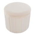 thumbnail image 2 of Lindsey Contemporary/Glam Folding Storage Ottoman in Cream Velvet by LumiSource, 2 of 4