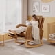 thumbnail image 2 of Yeshouse Mecedora moderna con respaldo alto y patas de madera resistentes, cómoda mecedora decorativa para sala de estar, dormitorio y habitación de bebé. Fácil montaje, 2 of 8
