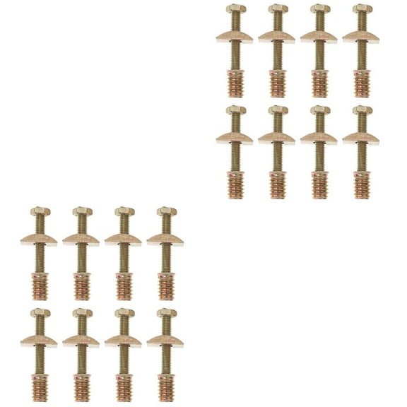 Bed Frame Hardware Kit 16 Sets Bolts Board Connectors Carriage Iron Assembly Parts