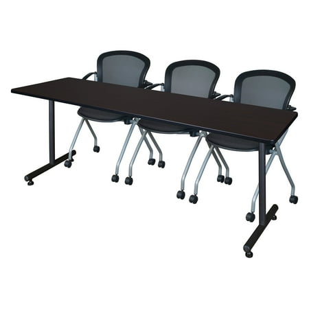 UPC: 0843532092903 | Regency Kobe Training Table with 3 Cadence Nesting Chairs