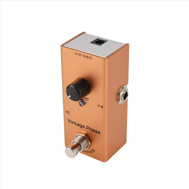 Mini Pedal de Efectos de Guitarra Eléctrica Pedal de Guitarra Eléctrica Vintage Phase para Guitarra Eléctrica