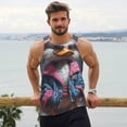 thumbnail image 6 of KLL Lady Duck Print Men's Muscle Gym Workout Stringer Tank Tops Bodybuilding Fitness T-Shirts Tank Tops Men-3X-Large, 6 of 7