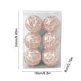 thumbnail image 3 of Kbndieu Pink Christmas Balls Ornaments for Xmas Tree, 6Pcs 3.15" Shatterproof Christmas Tree Decorations Plastic Xmas Hanging Balls for Wreath Garland Holiday Indoor Party, 3 of 6