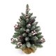 thumbnail image 1 of Árbol de Navidad pequeño de 20 pulgadas para decoración de mesa con blanco cálido, 1 of 7