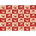 thumbnail image 1 of Ahgly Company Machine Washable Indoor Rectangle Transitional Red Area Rugs, 2' x 5', 1 of 7