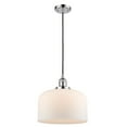 thumbnail image 3 of Innovations Lighting  Franklin Restoration Bell - 1 Light 12" Cord Hung Mini Pendant Polished Chrome/Matte White, 3 of 5