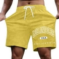 thumbnail image 1 of Men's Casual Shorts For Everyday Relaxation And Street Style With Letter Print Wardrobe, 1 of 4