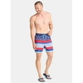 thumbnail image 4 of Way to Celebrate Men's & Big Men's Americana Swim Trunks, Sizes S-3XL, 4 of 5