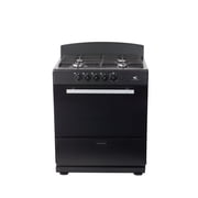 Magnificent Chef - Free Delivery - 30" Black Gas Stove with 4.0 CFT Oven Capacity -Sealed Burners, 2 Ultra-Fast, 2 Fast – Easy to Clean, Iron Grates, Cool Knobs 2-year Warranty.