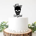 thumbnail image 1 of Till Death Do Us Part Halloween Wedding Cake Topper Personalized Cake Topper Custom Cake Decor Cake Top Party Decor Funny Cake Topper, 1 of 2
