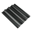 thumbnail image 1 of Molde para pan francés antiadherente de acero al carbono para hornear pan. Negro 4 canales, 1 of 9