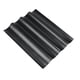 thumbnail image 1 of Molde para pan francés antiadherente de acero al carbono para hornear pan. Negro 4 canales, 1 of 9