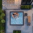 thumbnail image 4 of WAVE Garda 4-Person Square Eco-Foam Hot Tub with Wi-Fi Heater, 70 Jets, Charcoal Black, 4 of 6