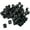 Black, variant on MR CHIPS D6 Standard 16 mm Opaque Dice with Pip Dots - 50 pack - White