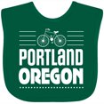 thumbnail image 3 of Inktastic Portland Oregon Biking Boys or Girls Baby Bib, 3 of 4