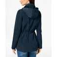 thumbnail image 2 of Charter Club Women's Water-Resistant Hooded Anorak Jacket Blue Size Extra Large, 2 of 3