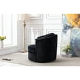 thumbnail image 3 of LUXMOD Modern Akili Swivel Accent Chair Barrel Chair for Home Living Room Modern Leisure Chair Black, 3 of 6