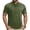 Army Green, variant on Men's Half Zip Short Sleeve Cycling Jersey Quick Dry Moisture Wicking Biking Top