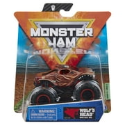Monster Jam, Official Wolf’s Head Monster Truck, Die-Cast Vehicle, Ruff Crowd Series, 1:64 Scale