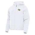 thumbnail image 2 of Women's Antigua  White Georgia Tech Yellow Jackets Universe Full-Zip Hoodie Jacket, 2 of 3